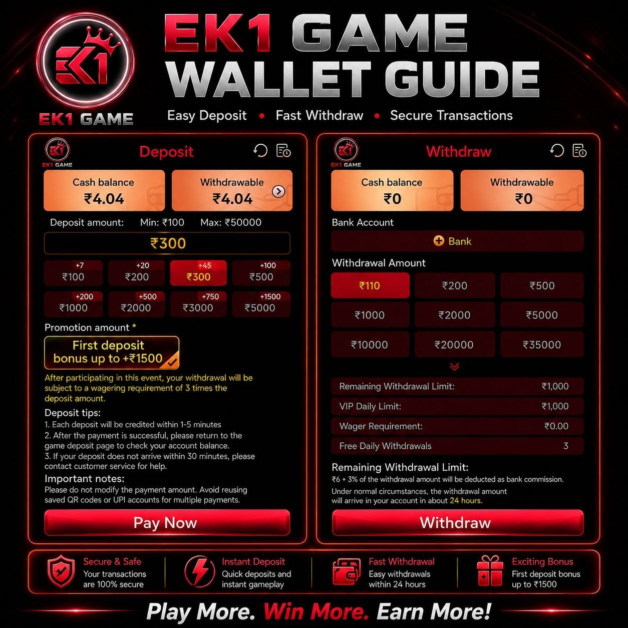 EK1 APK download page displayed on Android smartphone with secure installation and gaming features.